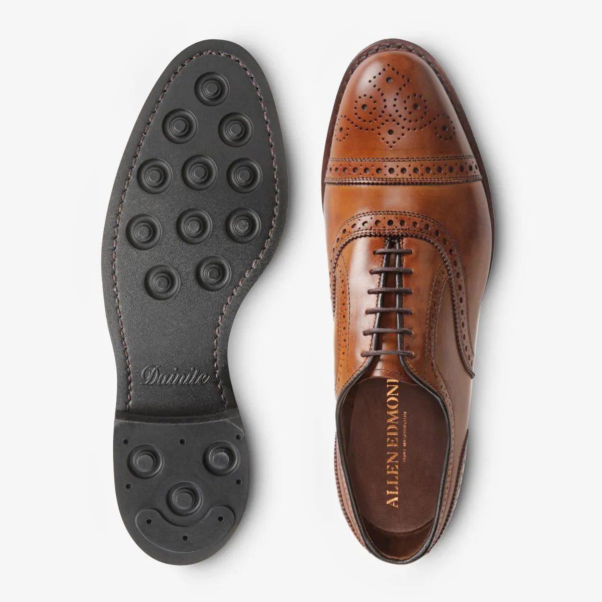 Strand Cap-toe Oxford Dress Shoe with Dainite Sole - Walnut Brown Leather