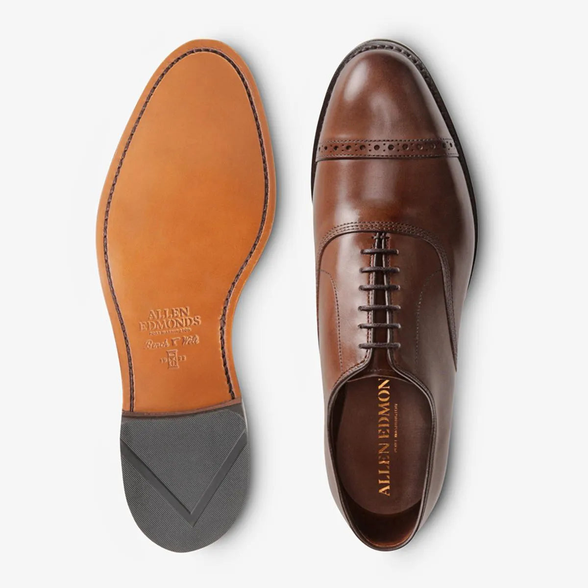 Fifth Avenue Cap-toe Oxford Dress Shoe - Coffee Brown Leather