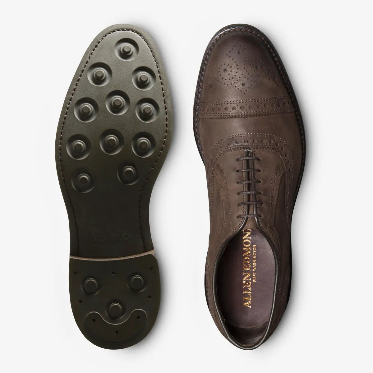 Strandmok Cap-toe Oxford with Dainite Rubber Sole - Brown Nubuck