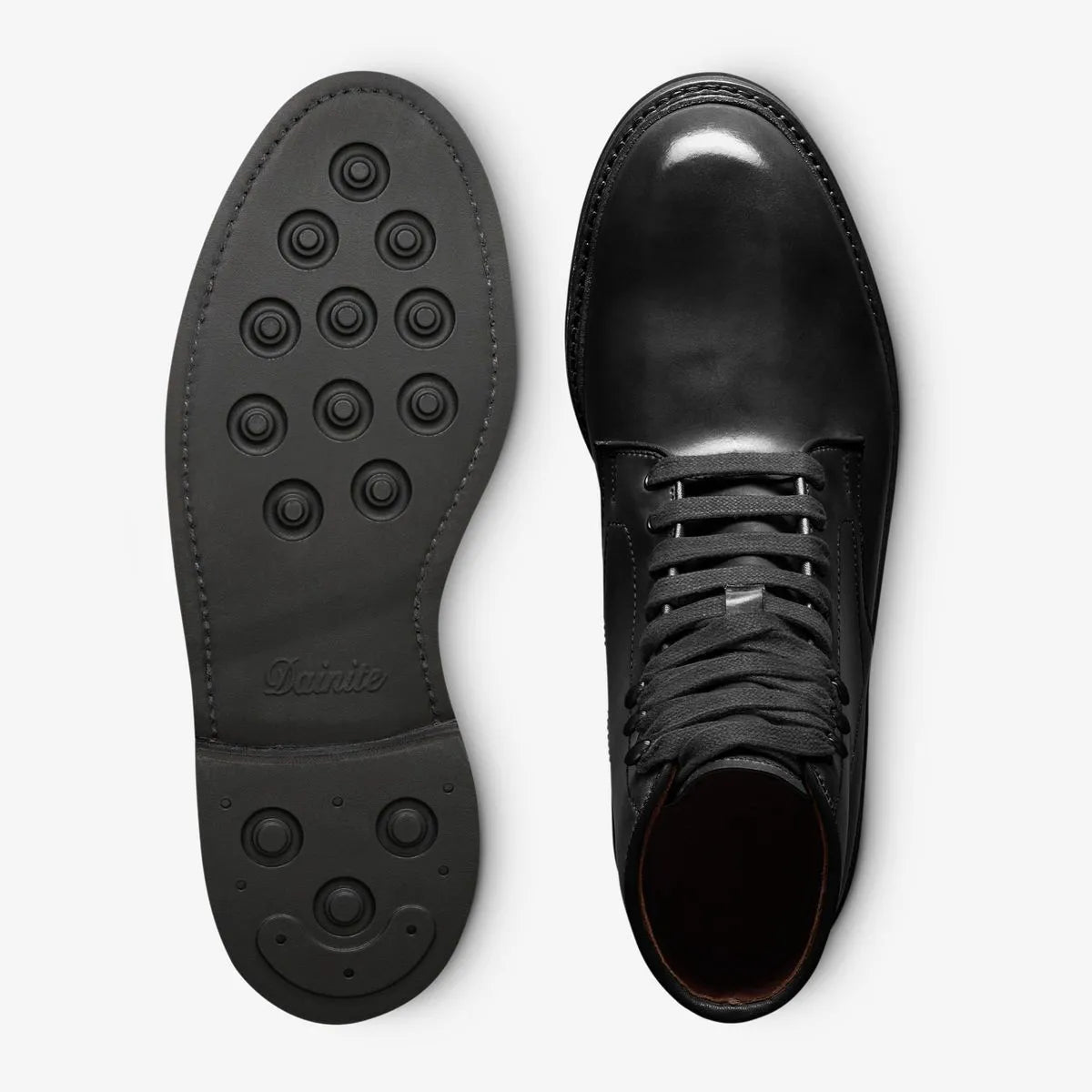 Higgins Mill Shell Cordovan Leather Boot - Black Cordovan Leather