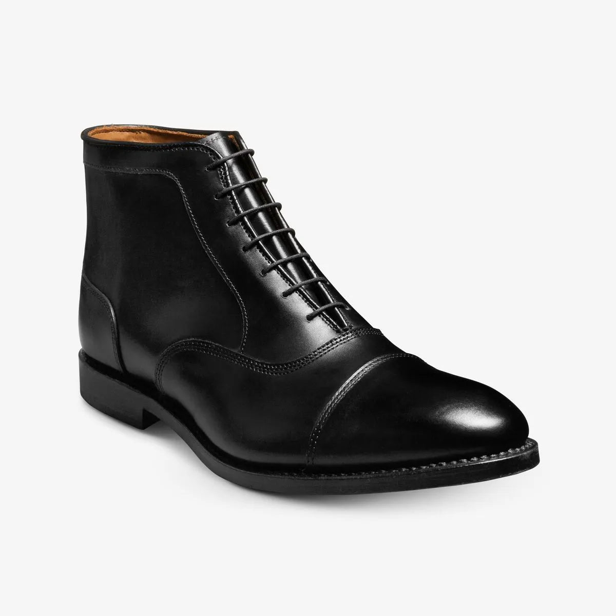 Park Avenue Cap-toe Oxford Dress Boot - Black Leather