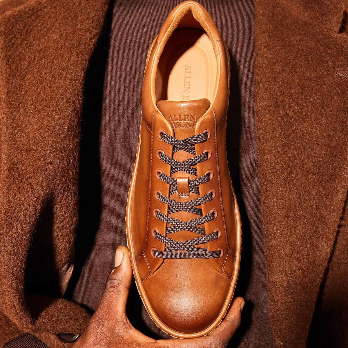 Barnes Lace-up Sneaker - Coffee Leather