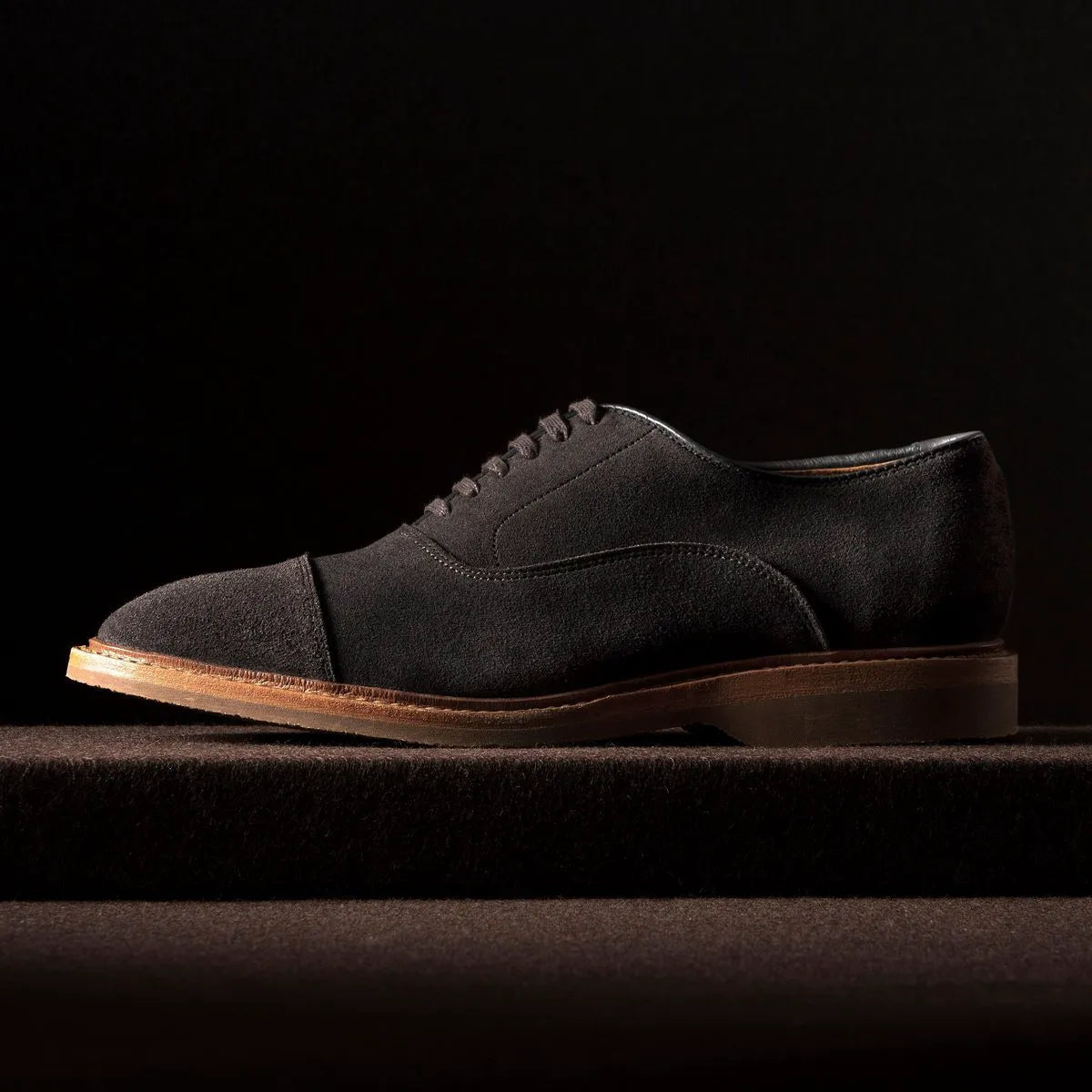 Park Avenue Verse Cap-toe Oxford Dress Shoe - Bitter Chocolate Suede