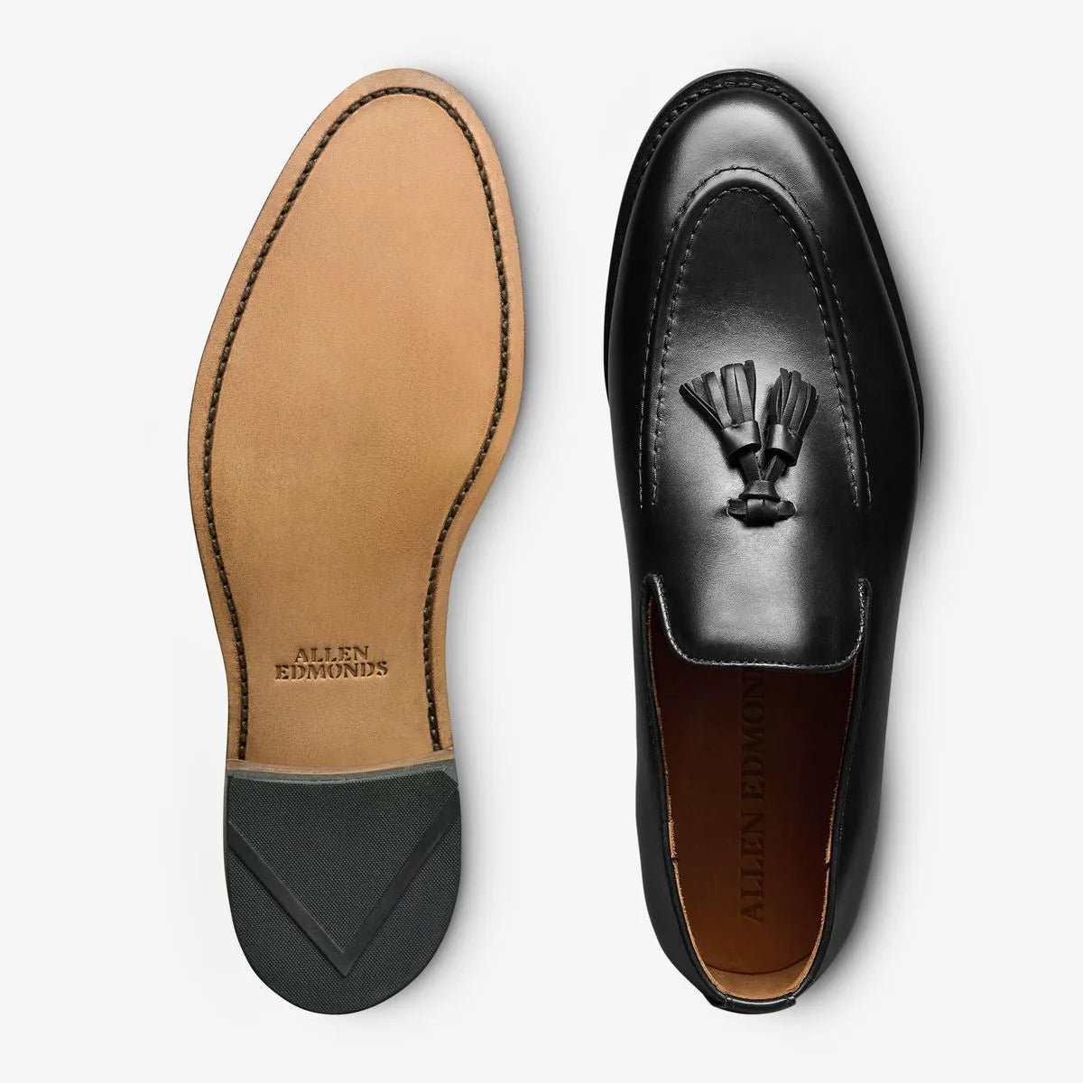 Randolph Tassel Loafer - Black Leather