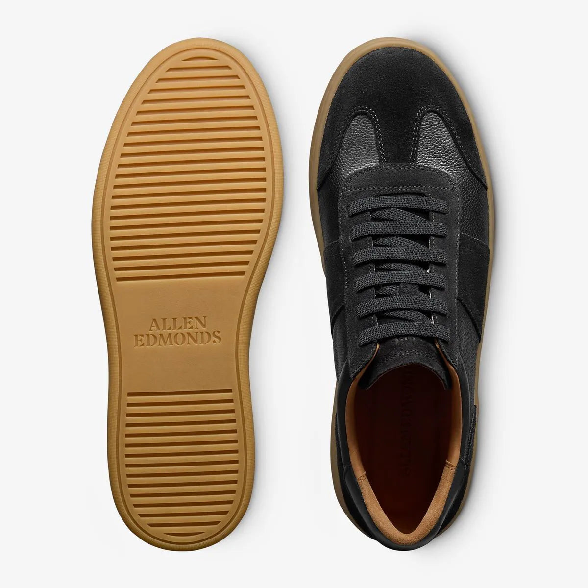 Ludlow Slip-on Stretch-lace Sneaker - Black Leather & Suede