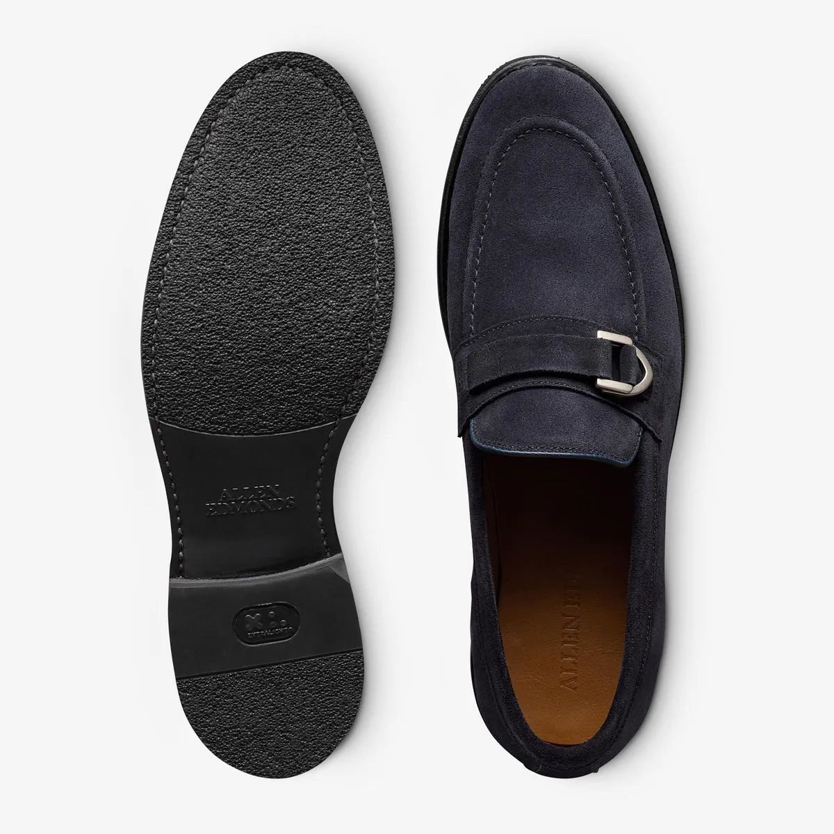 Rollins Buckle Loafer - Navy Suede