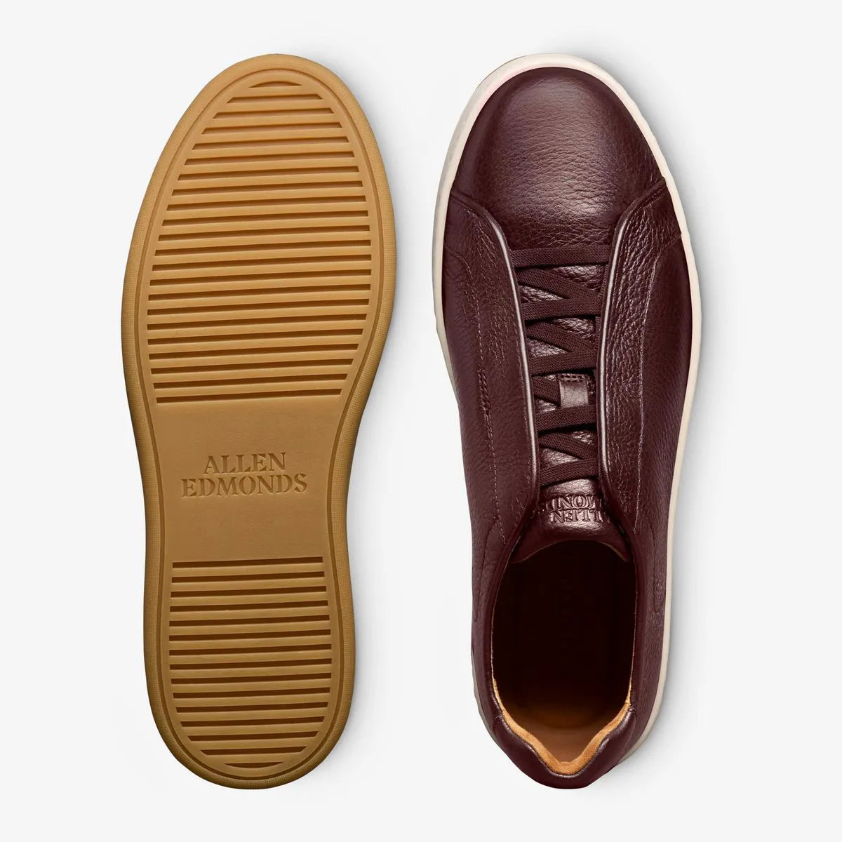 Banks Court Slip-on Stretch-lace Sneaker - Burgundy Leather