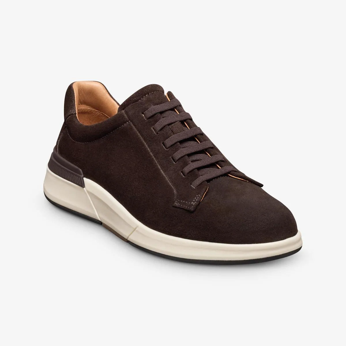 Glenn Slip-on Stretch-lace Sneaker - Bitter Chocolate Suede