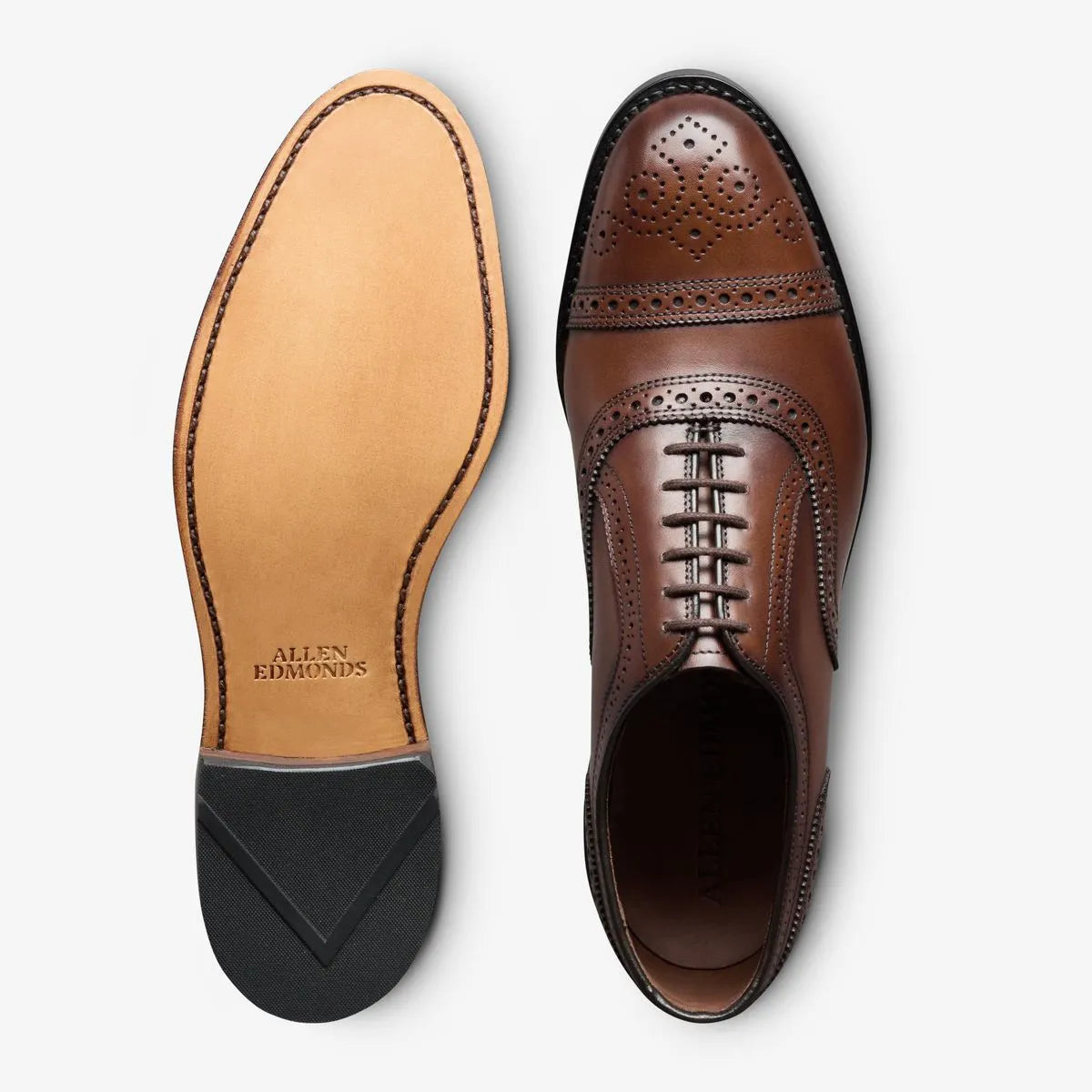 Strand Cap-toe Oxford Dress Shoe - Chili Leather