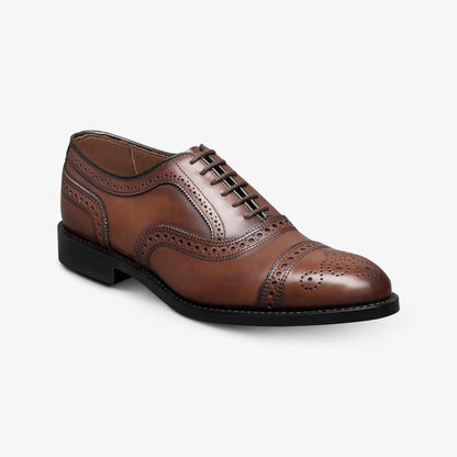 Strand Cap-toe Oxford Dress Shoe - Chili Leather
