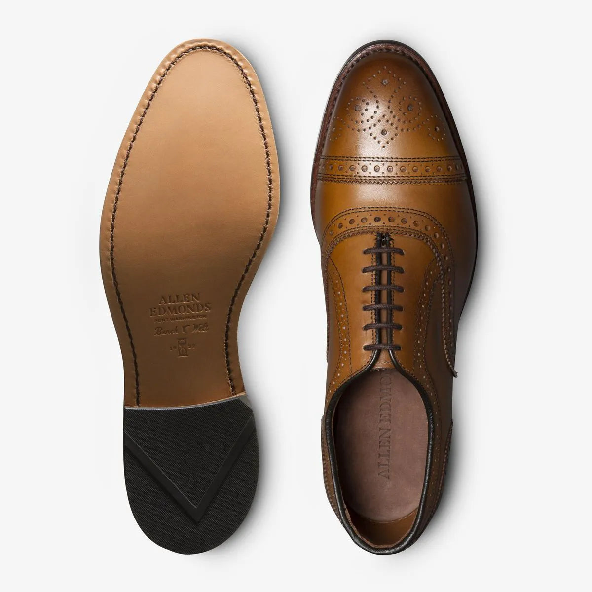 Strand Cap-toe Oxford Dress Shoe - Walnut Brown Leather
