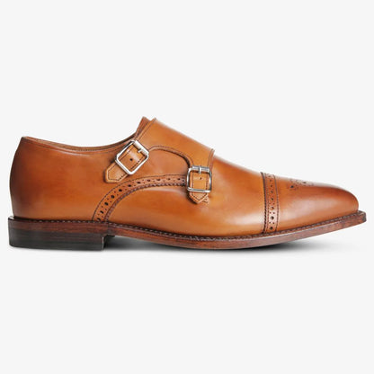 St. John's Double Monk Strap Dress Shoe - Walnut Brown Leather