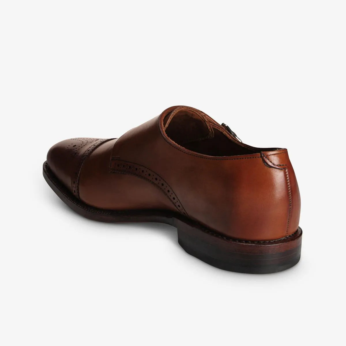 St. John's Double Monk Strap Dress Shoe - Dark Chili Leather