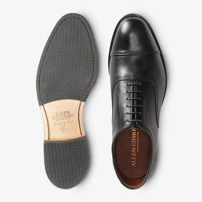 Park Avenue Oxford Dress Shoe with Combination Tap Sole - Black Leather
