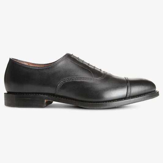Park Avenue Oxford Dress Shoe with Combination Tap Sole - Black Leather