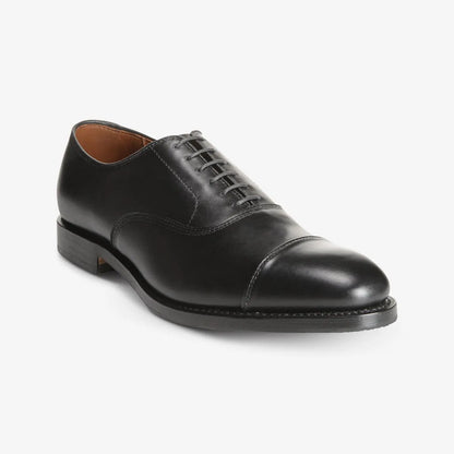 Park Avenue Oxford Dress Shoe with Combination Tap Sole - Black Leather