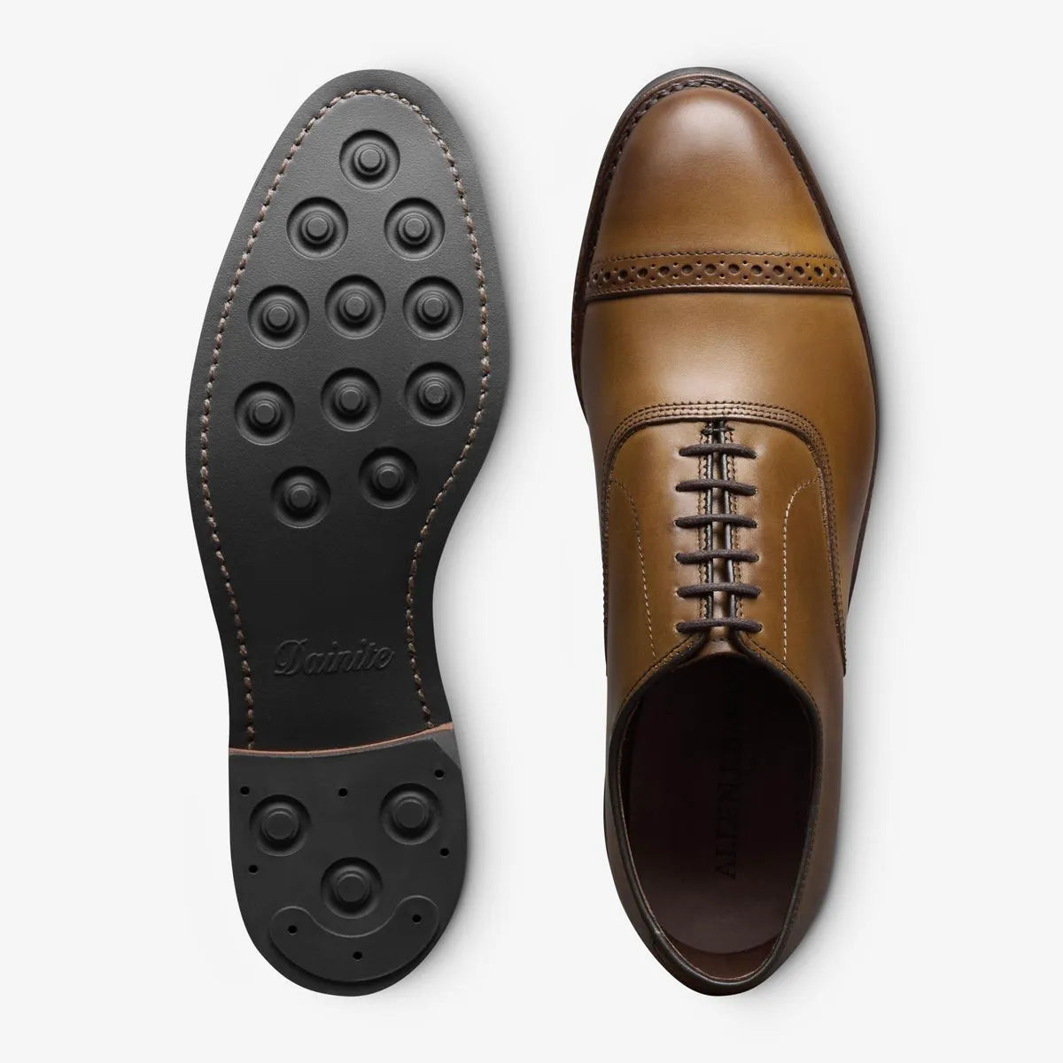 Fifth Avenue Cap-toe Oxford Dress Shoe with Dainite Sole - Walnut Brown Leather