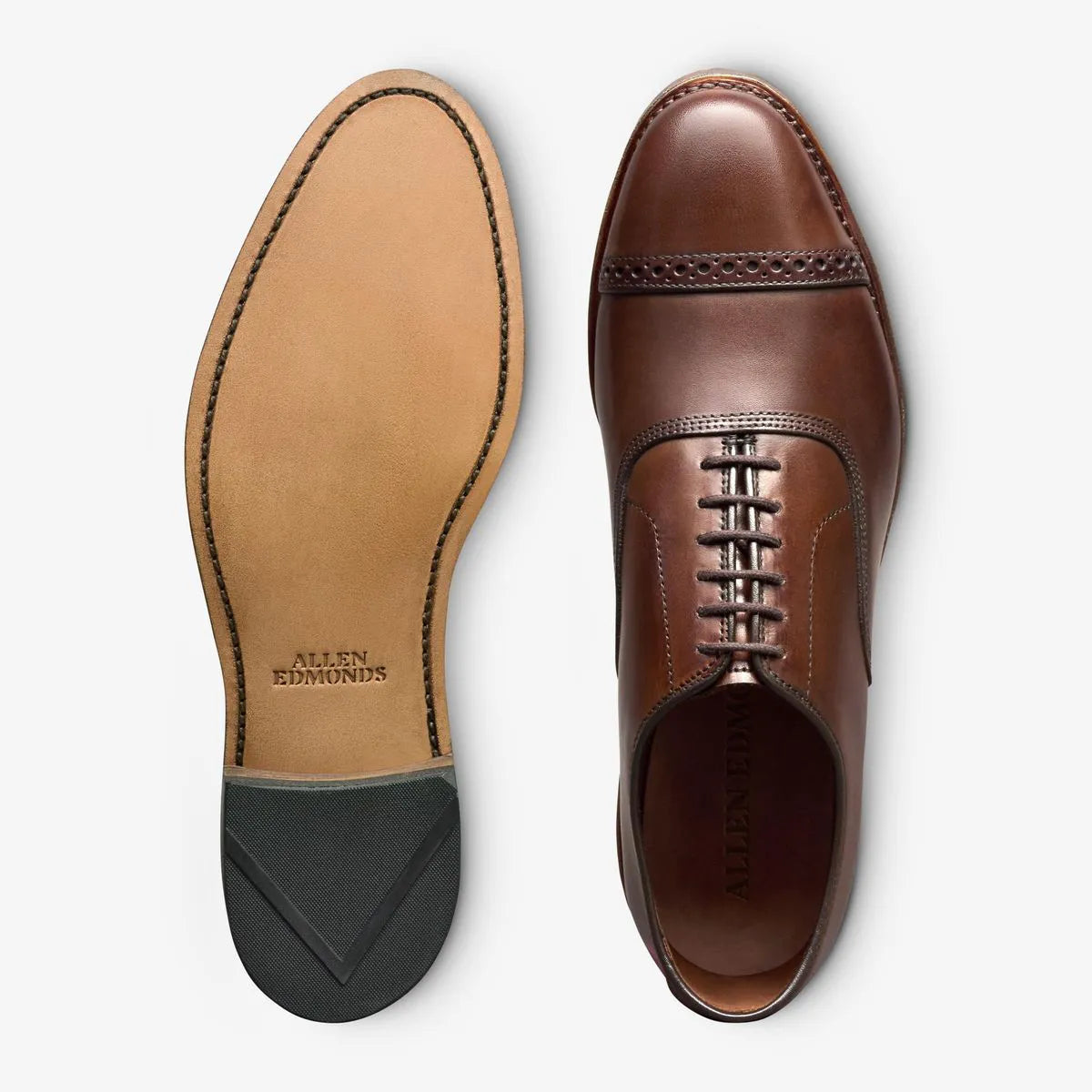 Fifth Avenue Cap-toe Oxford Dress Shoe - Chili Leather