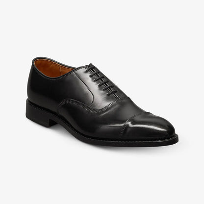 Park Avenue Shell Cordovan Cap-toe Oxford Dress Shoe - Black Cordovan Leather