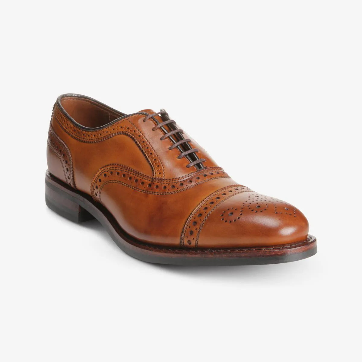 Strand Cap-toe Oxford Dress Shoe with Dainite Sole - Walnut Brown Leather