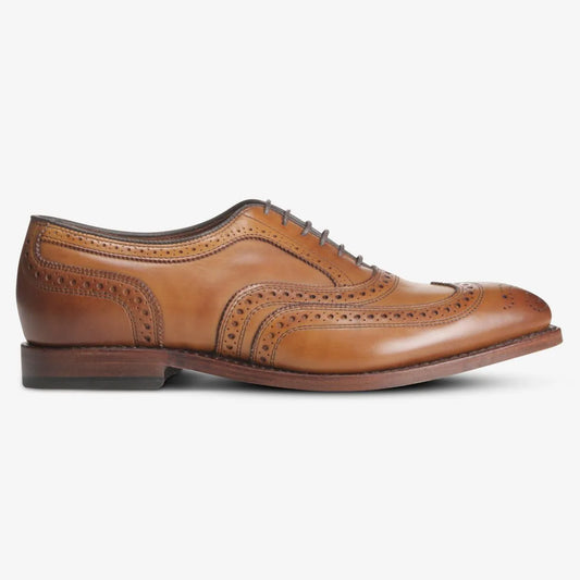 McAllister Wingtip Oxford Dress Shoe - Walnut Brown Leather