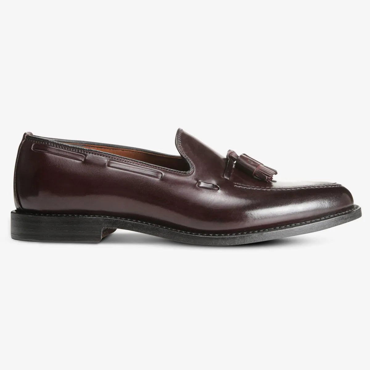 Grayson Shell Cordovan Tassel Loafer - Burgundy Cordovan Leather