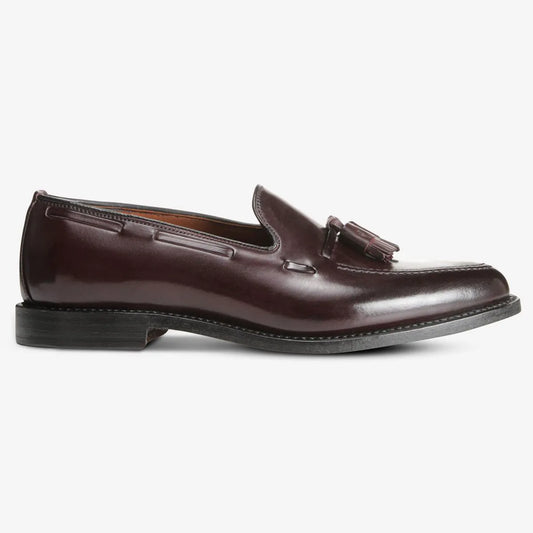 Grayson Shell Cordovan Tassel Loafer - Burgundy Cordovan Leather