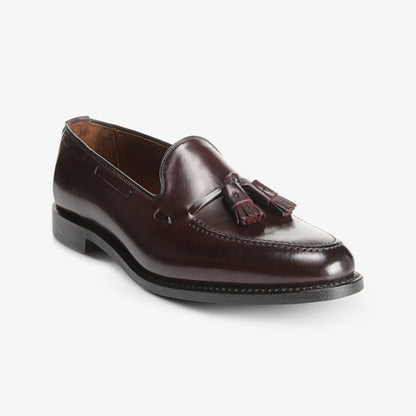 Grayson Shell Cordovan Tassel Loafer - Burgundy Cordovan Leather