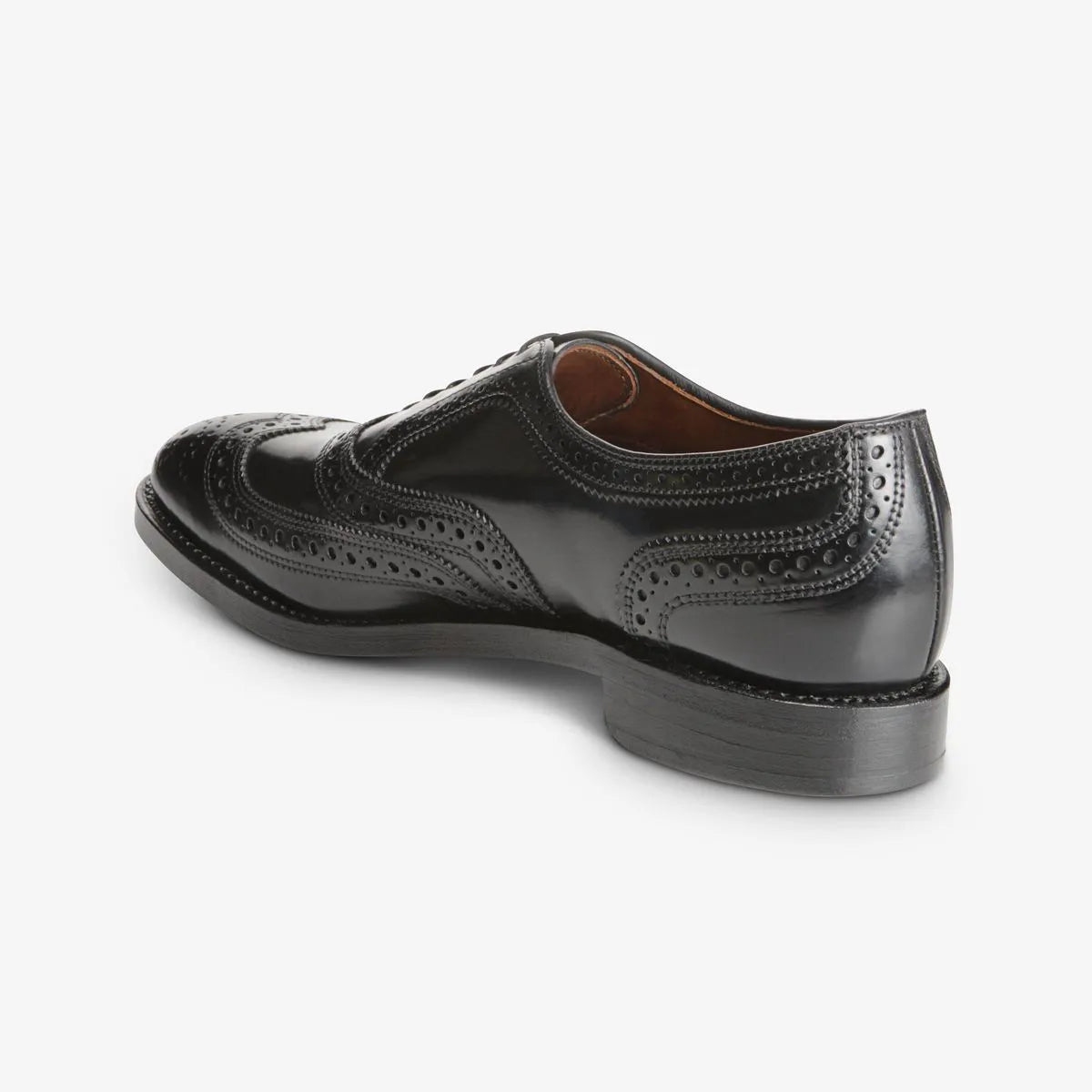 Cambridge Shell Cordovan Wingtip Dress Shoe - Black Cordovan Leather