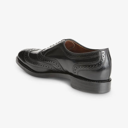 Cambridge Shell Cordovan Wingtip Dress Shoe - Black Cordovan Leather