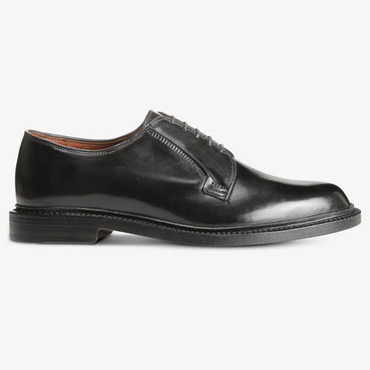 Leeds Shell Cordovan Derby Dress Shoe - Black Cordovan Leather