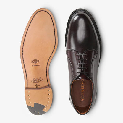 Leeds Shell Cordovan Derby Dress Shoe - Burgundy Cordovan Leather