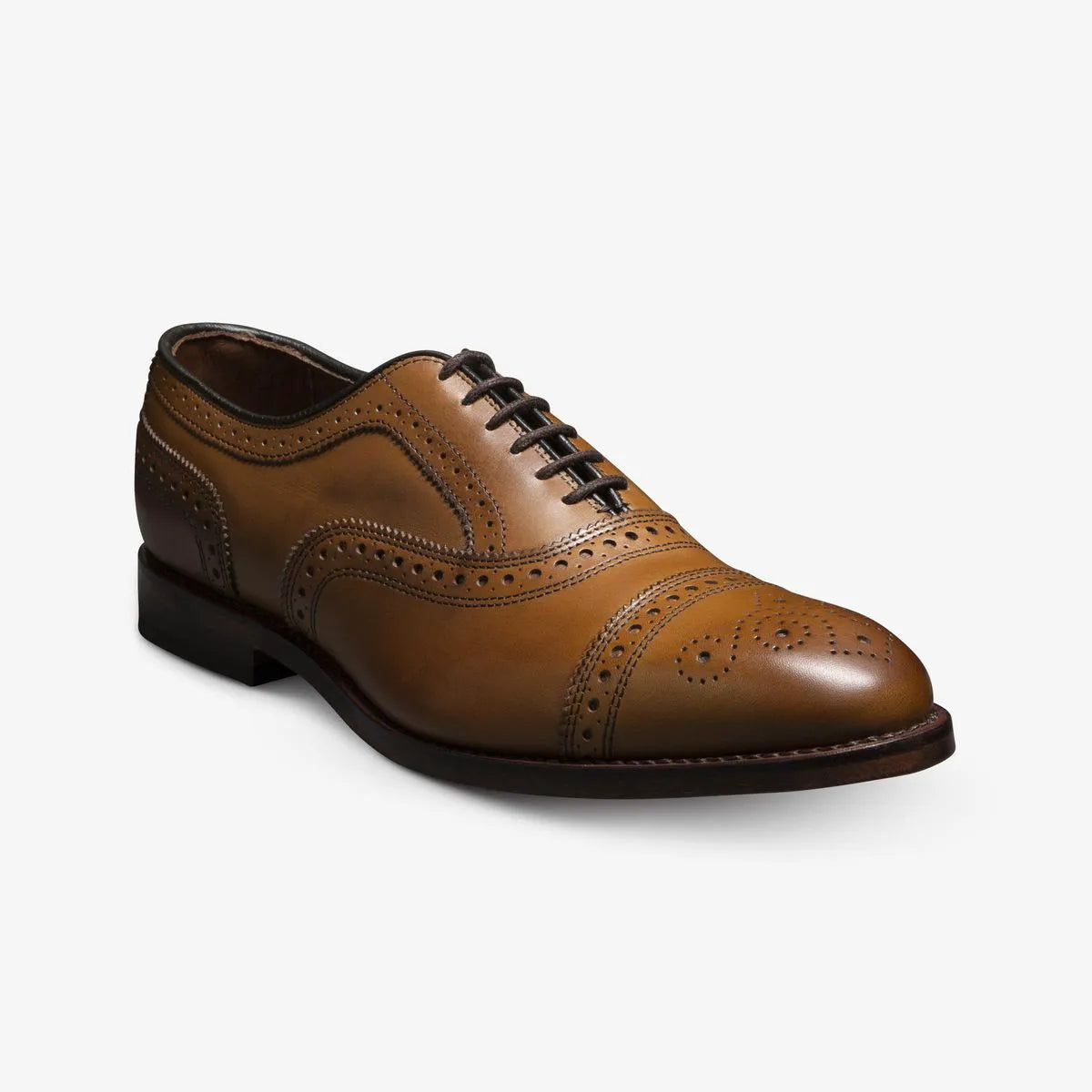 Factory Second Strand Cap-Toe Oxford Dress Shoe - Walnut Brown