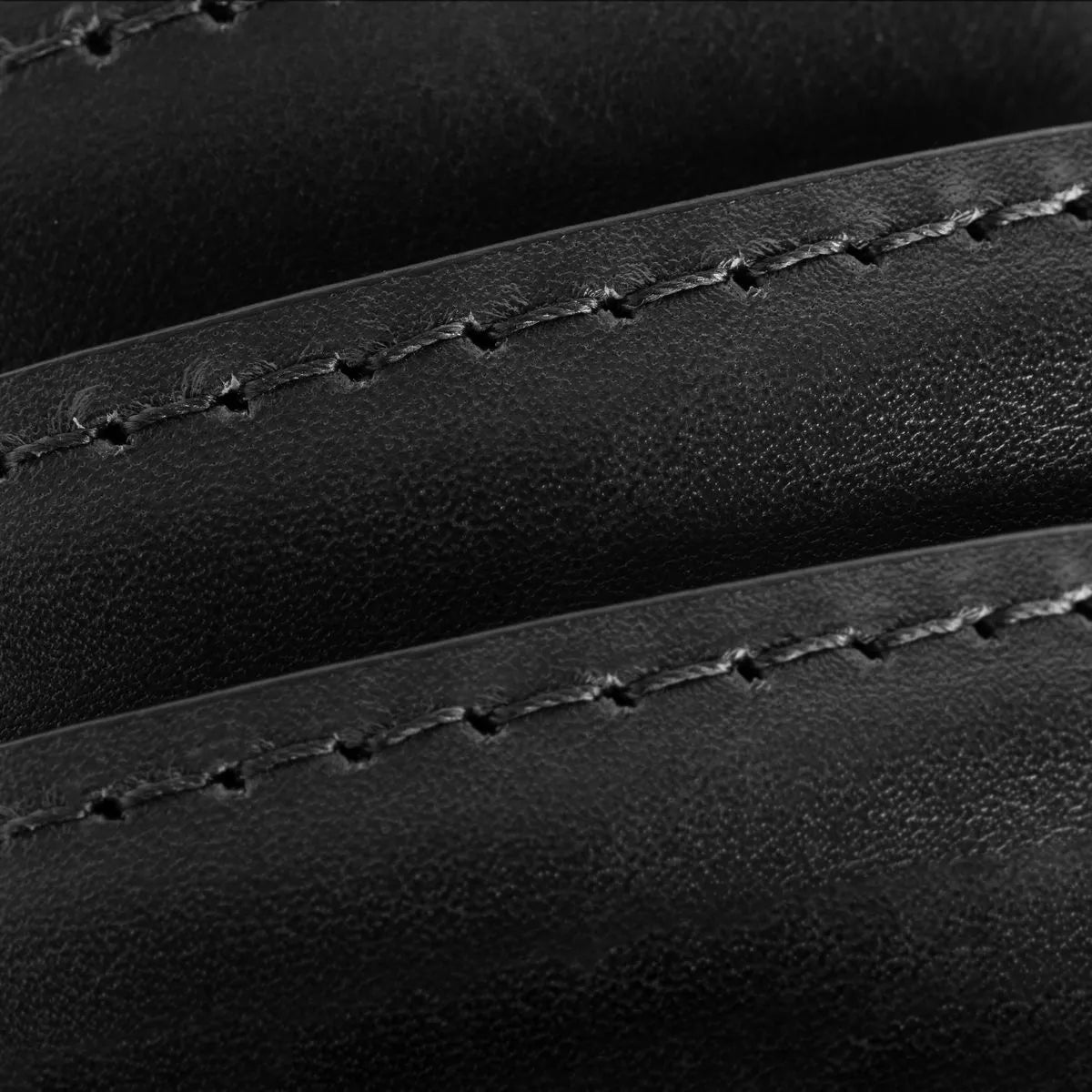 Wide Basic Dress Belt - Black Leather