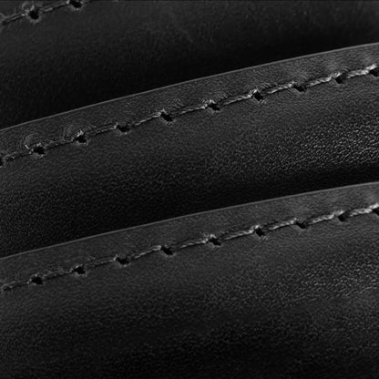 Wide Basic Dress Belt - Black Leather