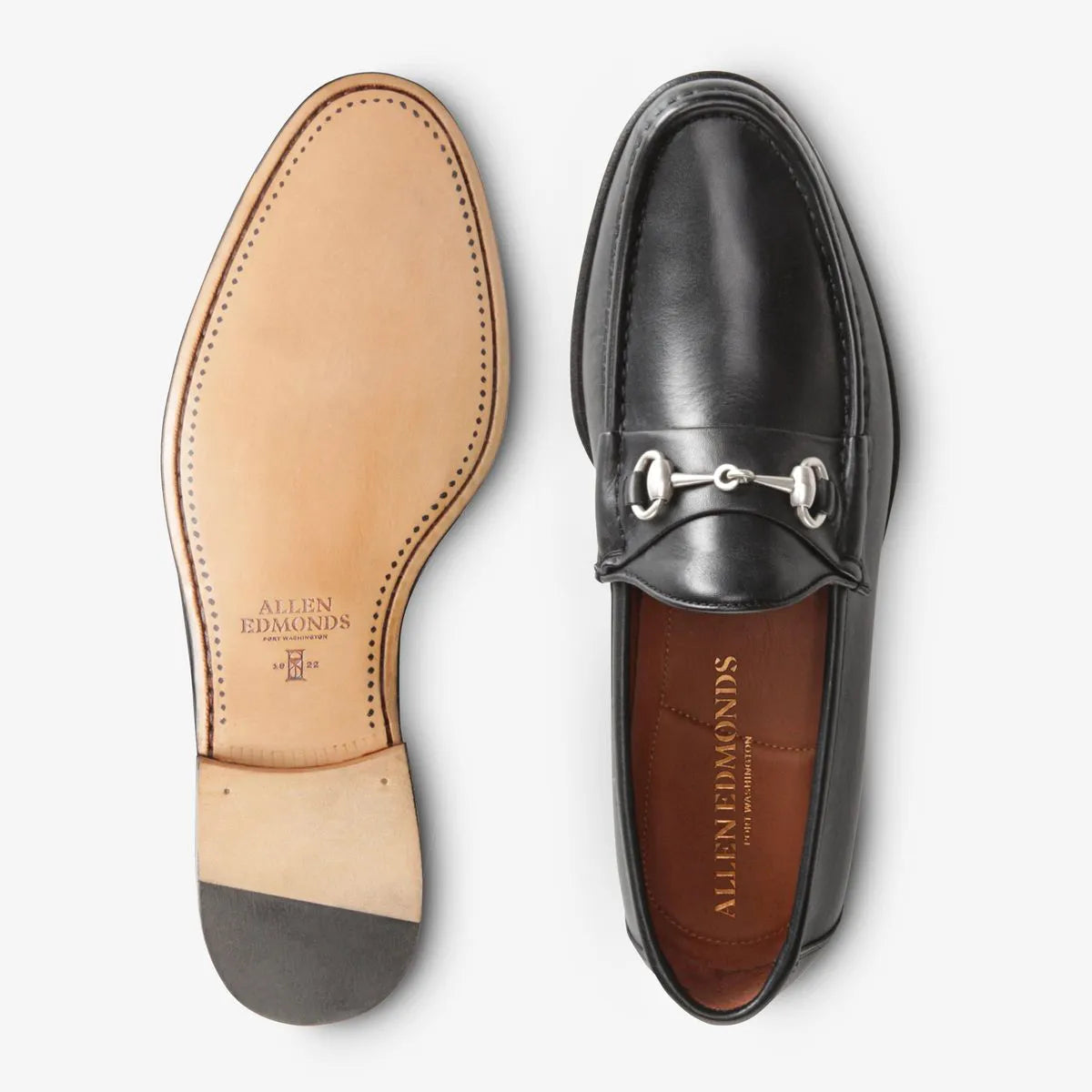 Verona II Italian Bit Loafer - Black Leather