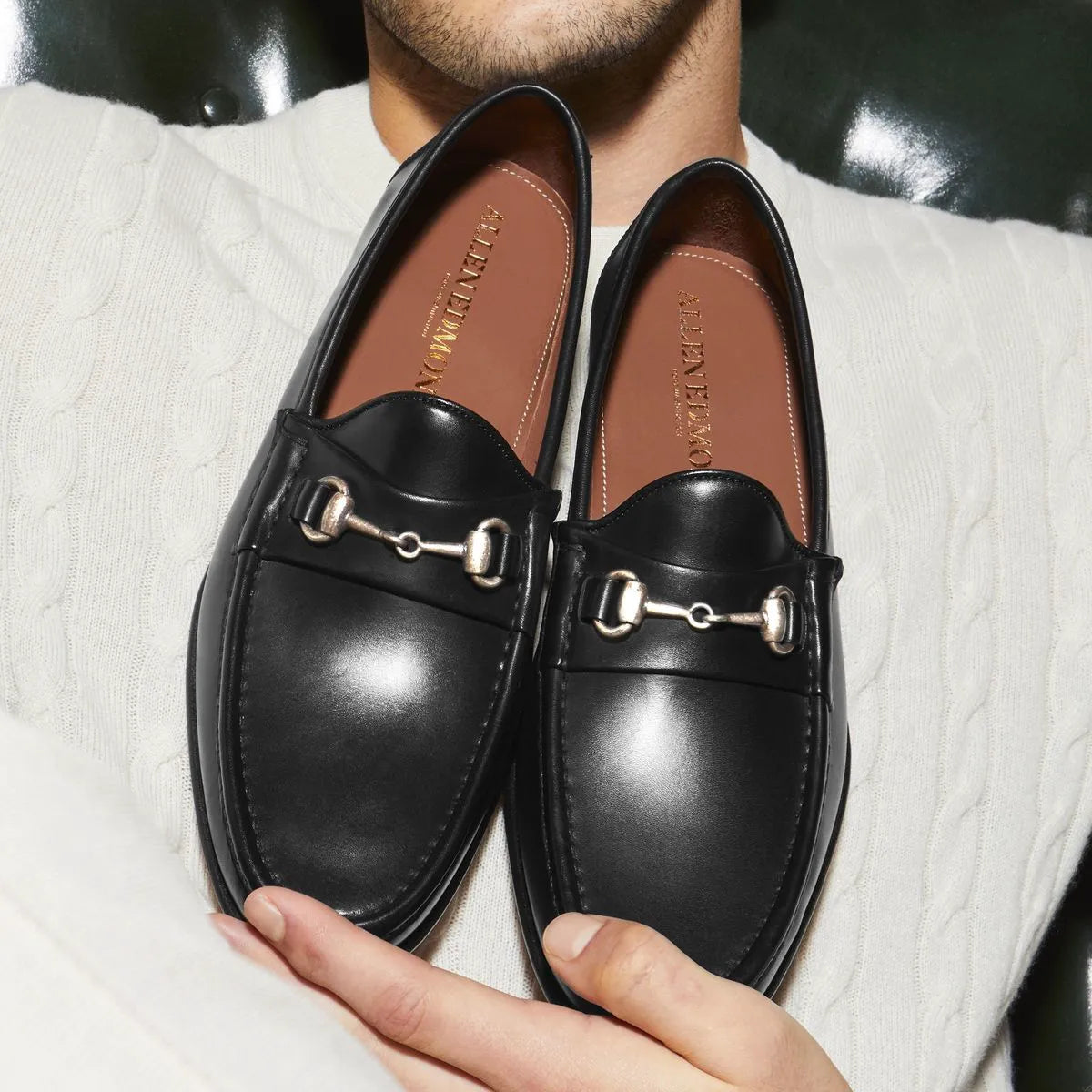 Verona II Italian Bit Loafer - Black Leather