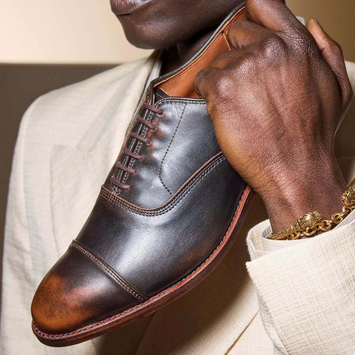 Factory Second Park Avenue Cap-Toe Oxford - Black