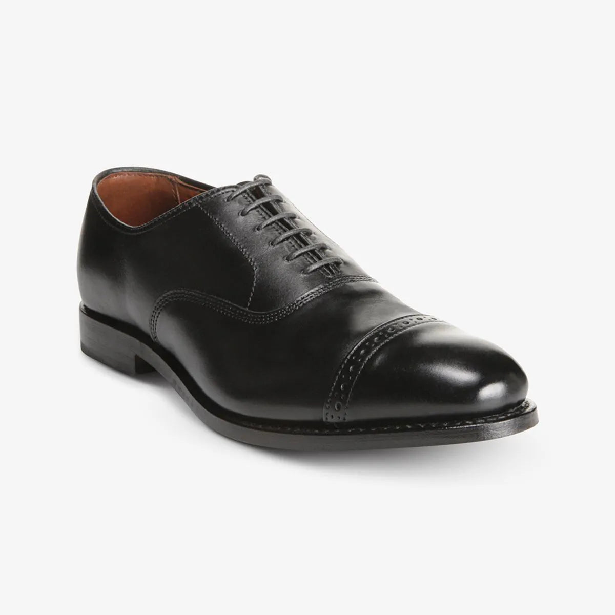 Factory Second Fifth Avenue Cap-toe Oxford Dress Shoe - Black Leather