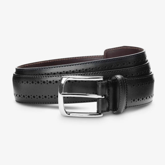 Manistee Dress Belt - Black Leather
