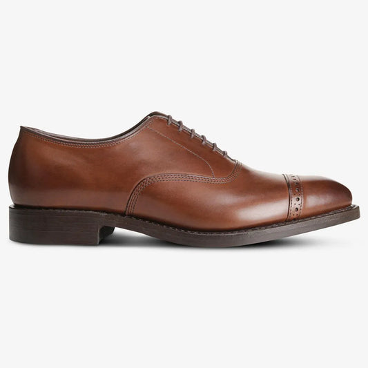 Fifth Avenue Cap-toe Oxford Dress Shoe with Dainite Sole - Coffee Brown Leather