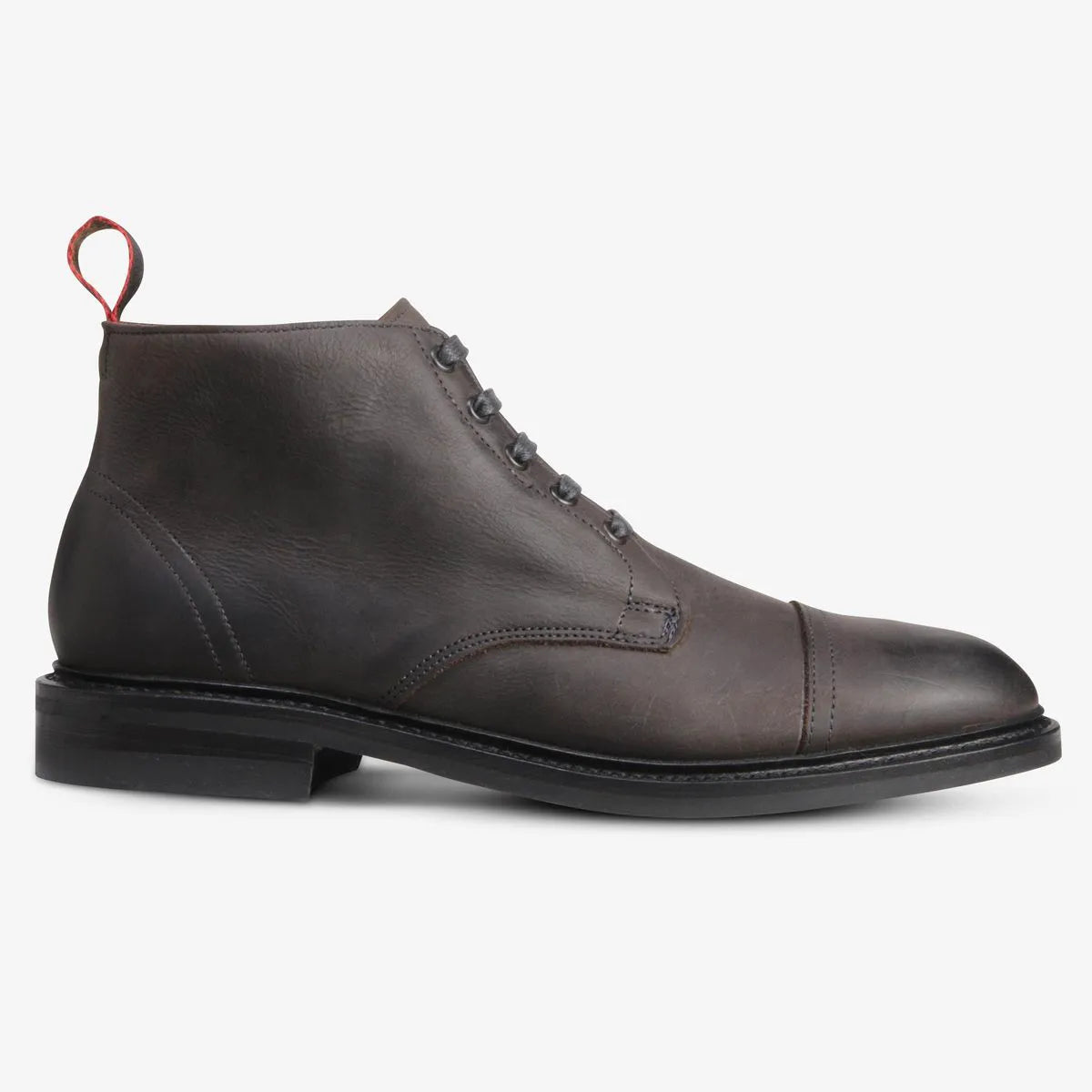 Patton Cap-toe Boot with Dainite Rubber Sole - Grey Leather