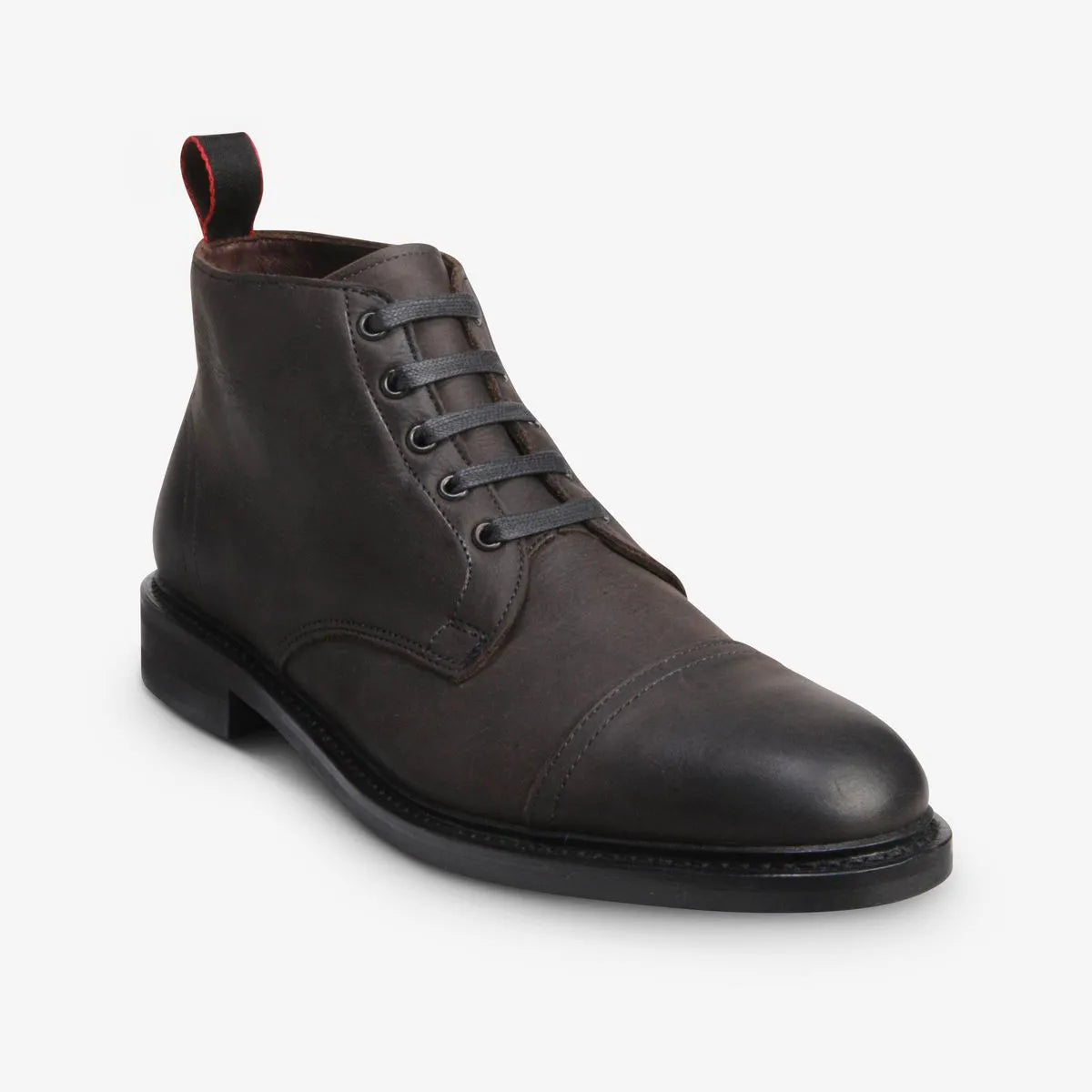 Patton Cap-toe Boot with Dainite Rubber Sole - Grey Leather