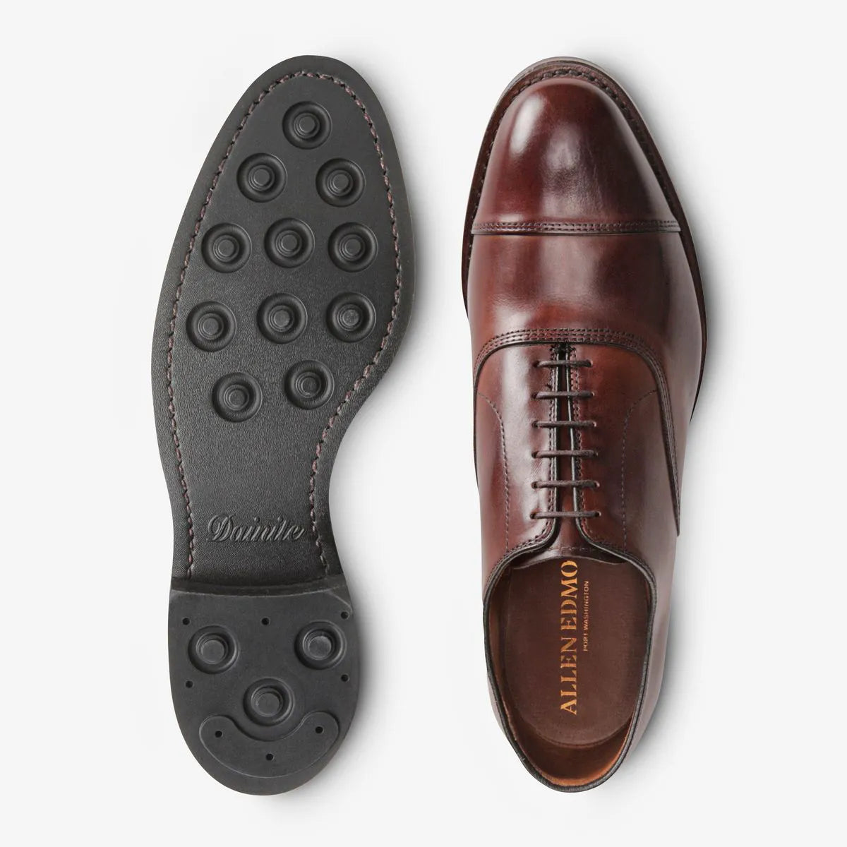 Park Avenue Cap-toe Oxford Dress Shoe with Dainite Sole - Chili Leather