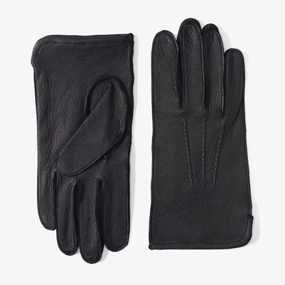 Deerskin Unlined Gloves - Black