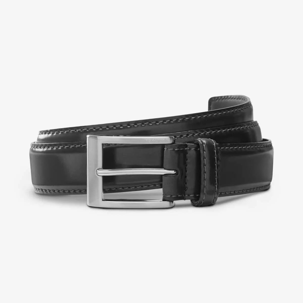 Cordovan Avenue II Dress Belt - Black Cordovan Leather