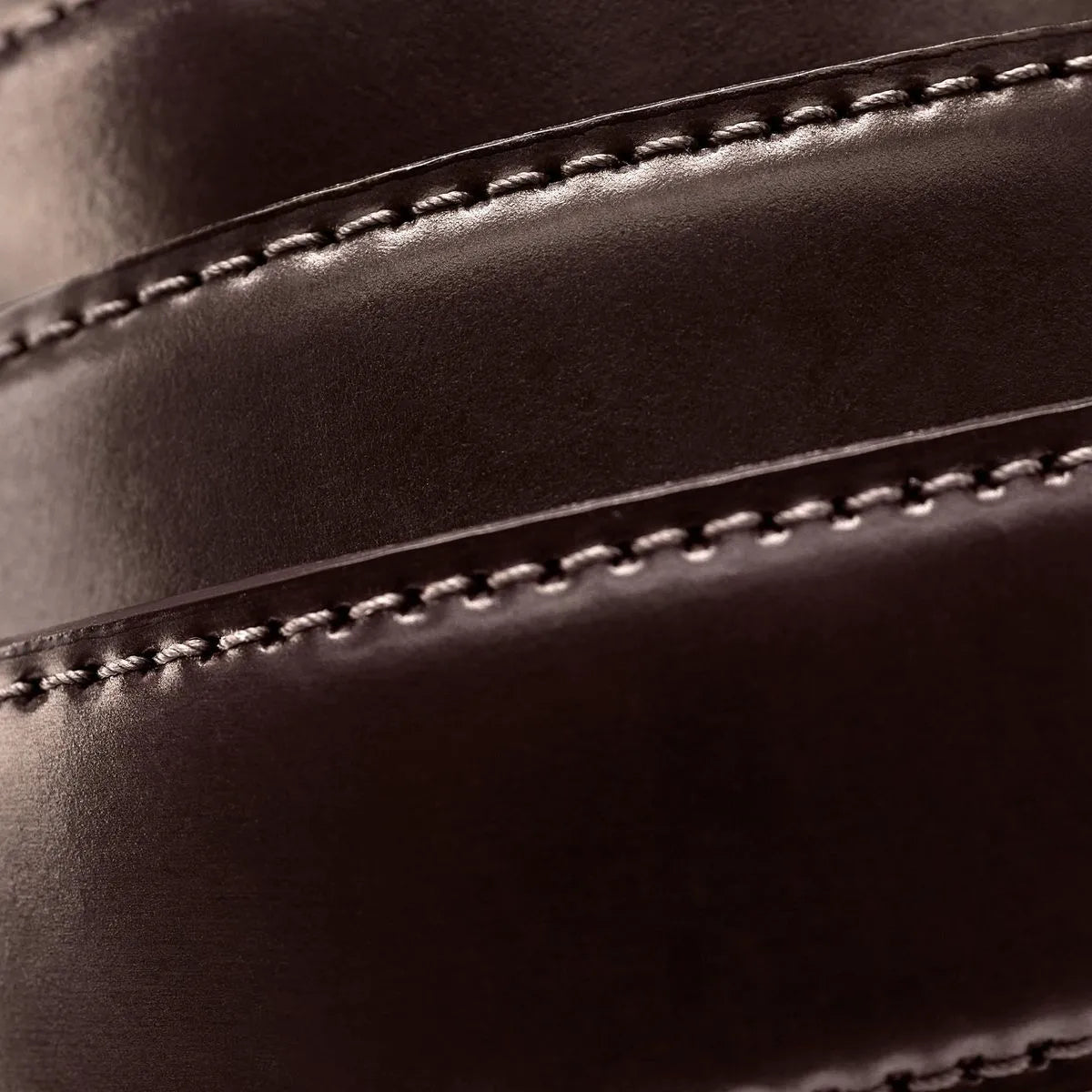 Cordovan Avenue II Dress Belt - Burgundy Cordovan Leather