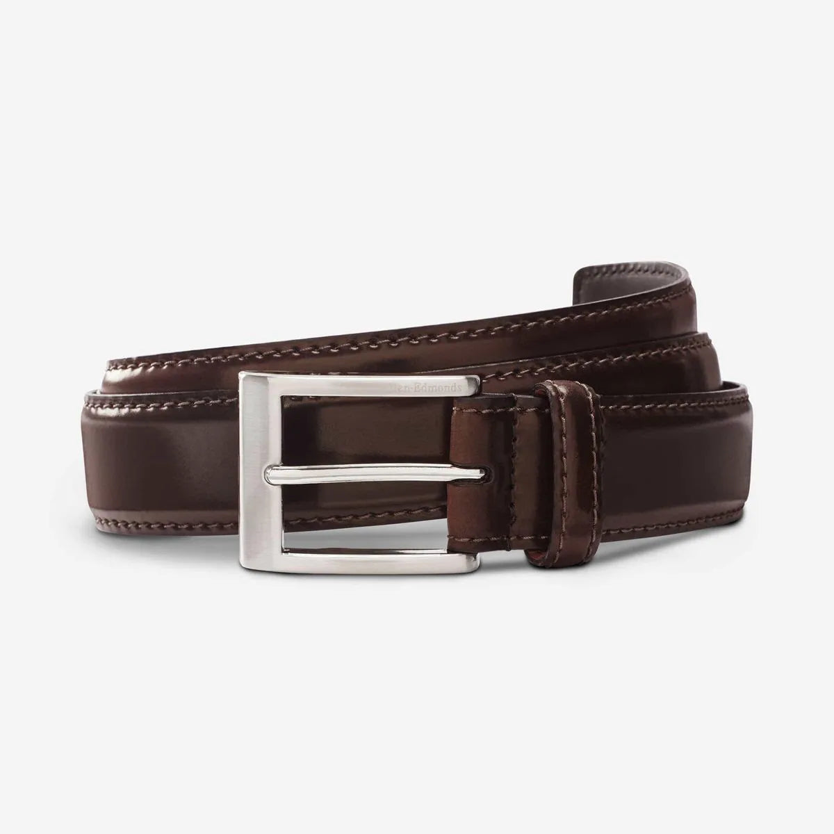 Cordovan Avenue II Dress Belt - Burgundy Cordovan Leather
