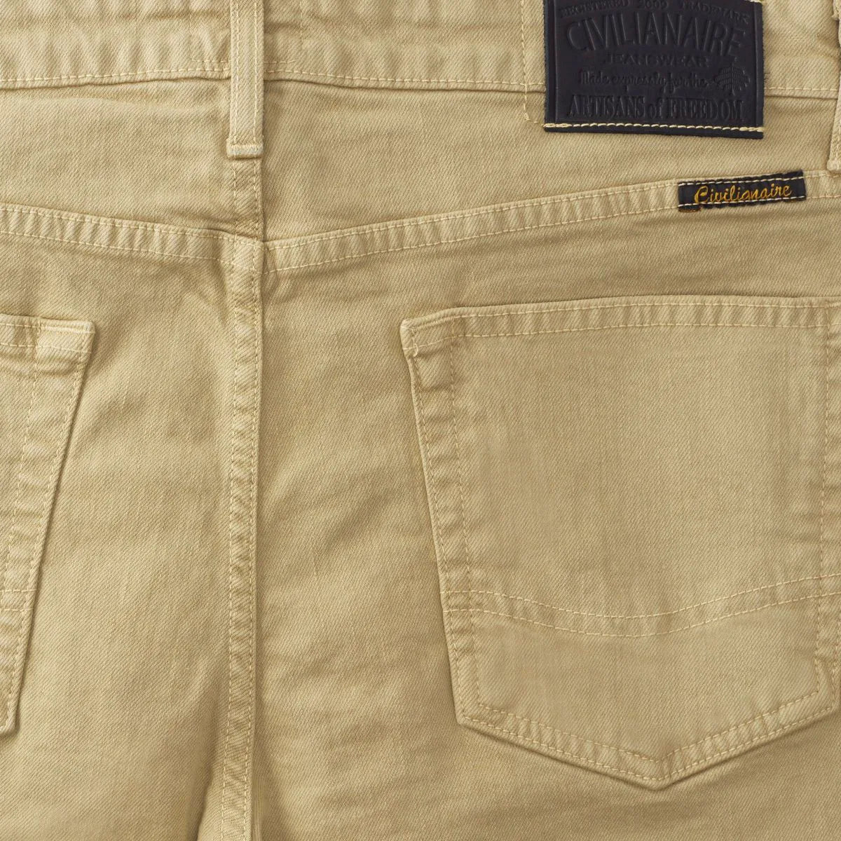 Civilianaire Walker Slim-straight Fit Jeans - Khaki