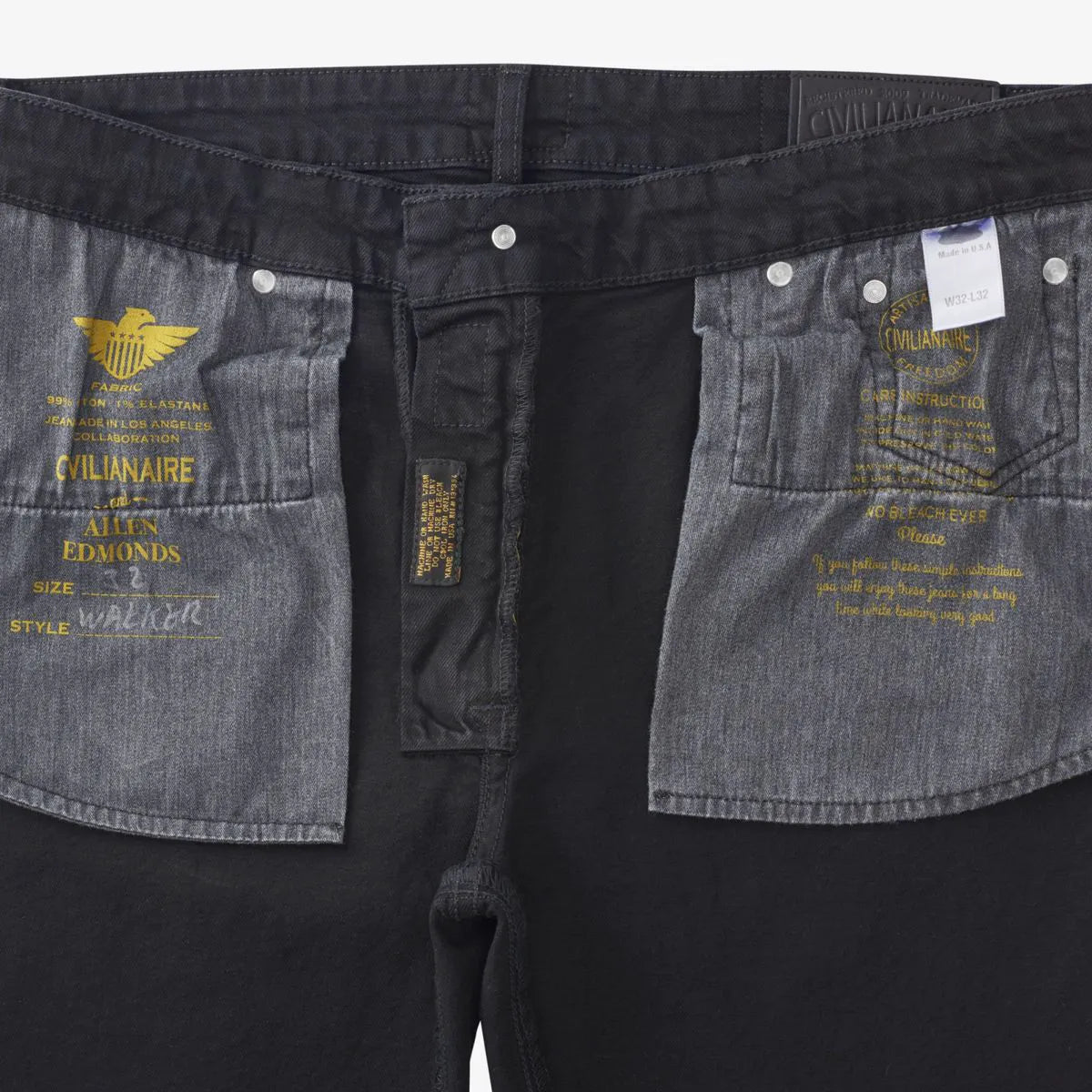 Civilianaire Walker Slim-straight Fit Jeans - Black
